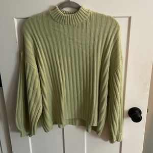 Green turtleneck